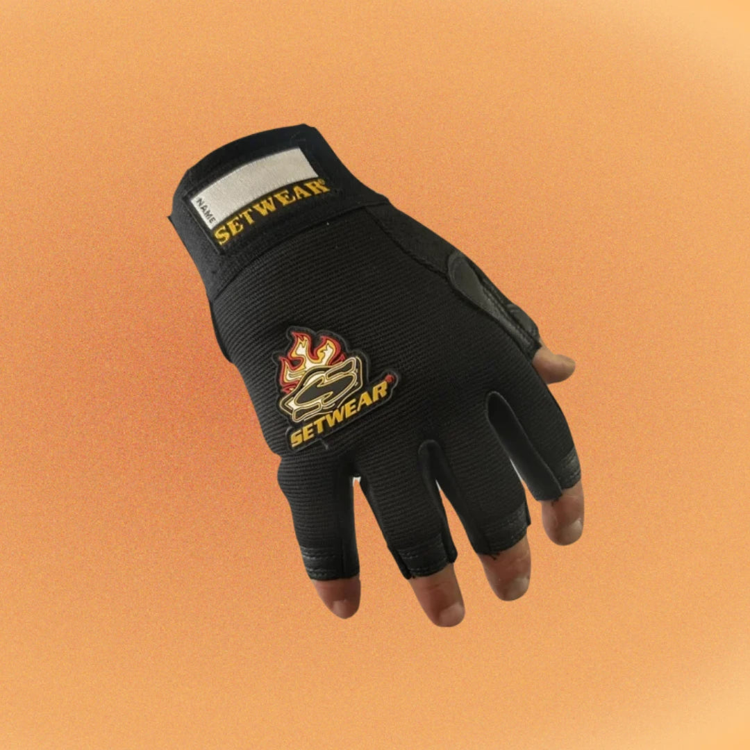 Setwear Leather Fingerless Gloves
