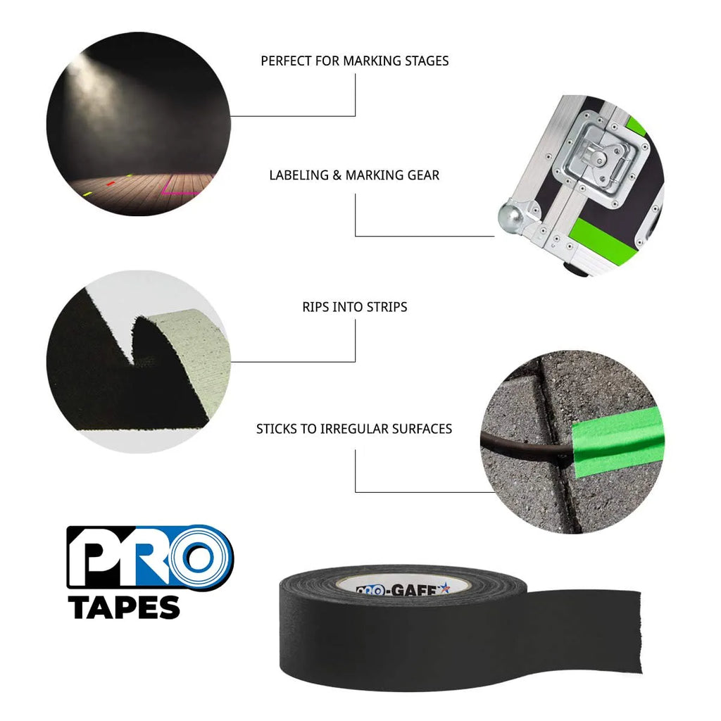 Pro Gaff Gaffer Tape for Film TV and Stage Production