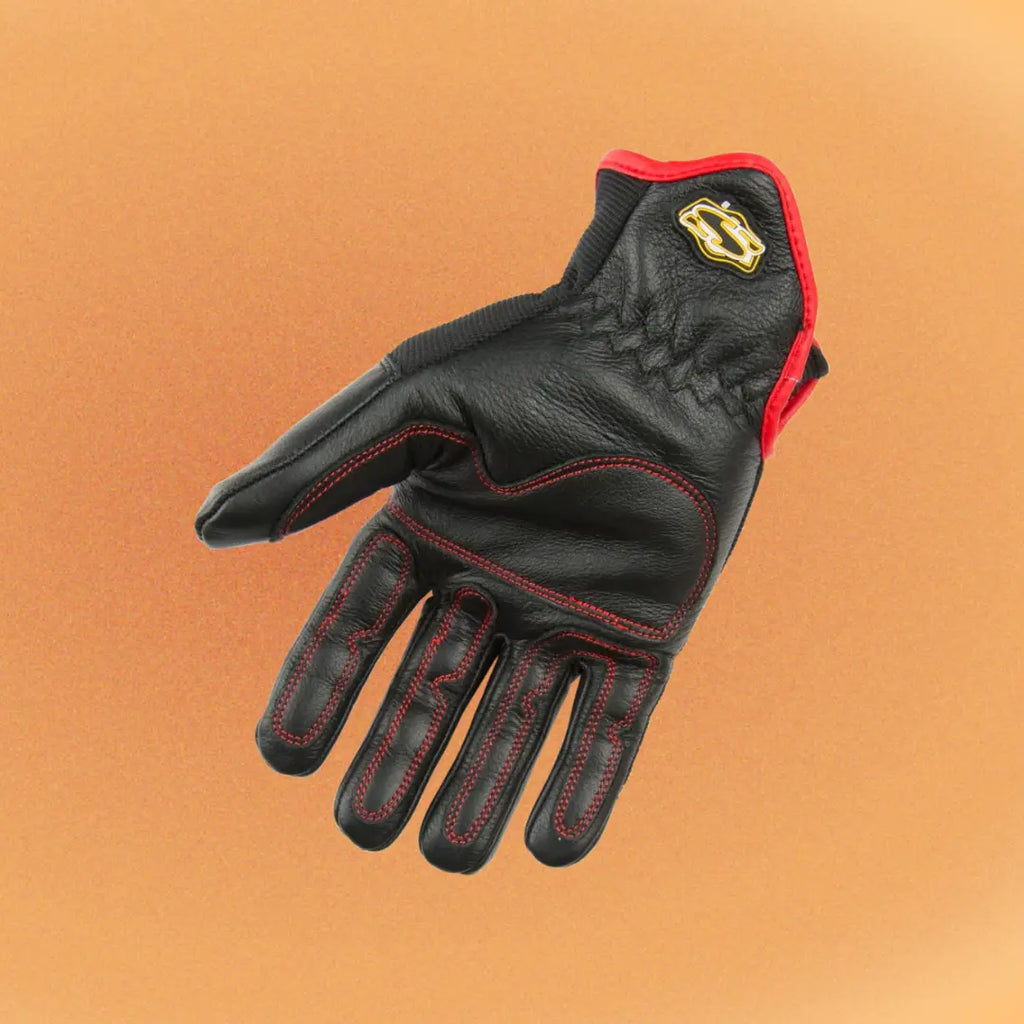 Back view of Setwear HotHand heat-resistant leather gloves
