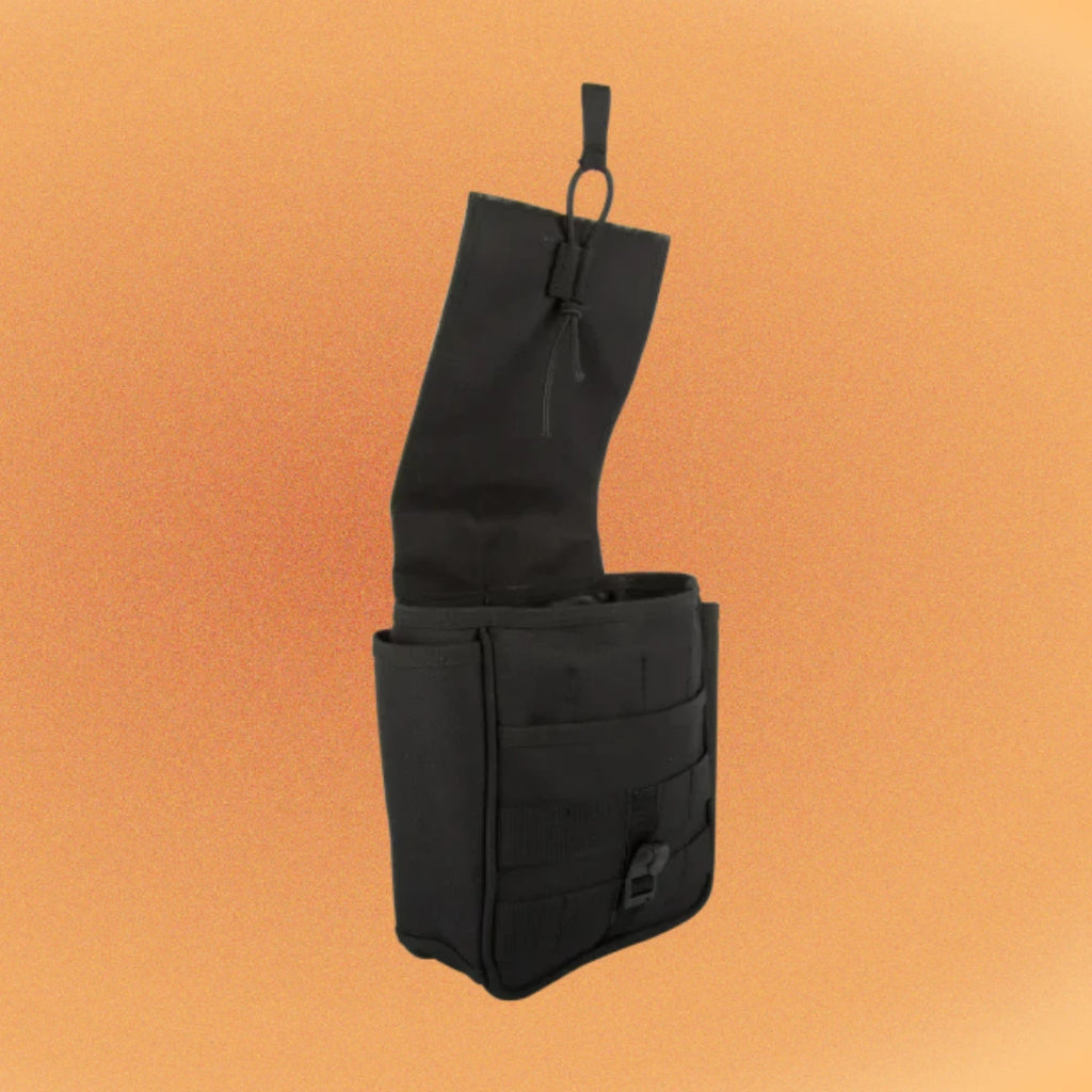 Setwear Small A/C Pouch showing seven interior pockets and open-center storage design