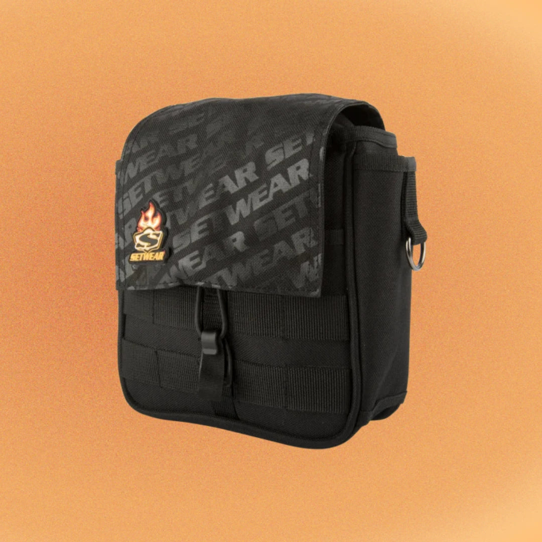 Setwear Small A/C Pouch showing exterior side pockets for smaller tools and essentials