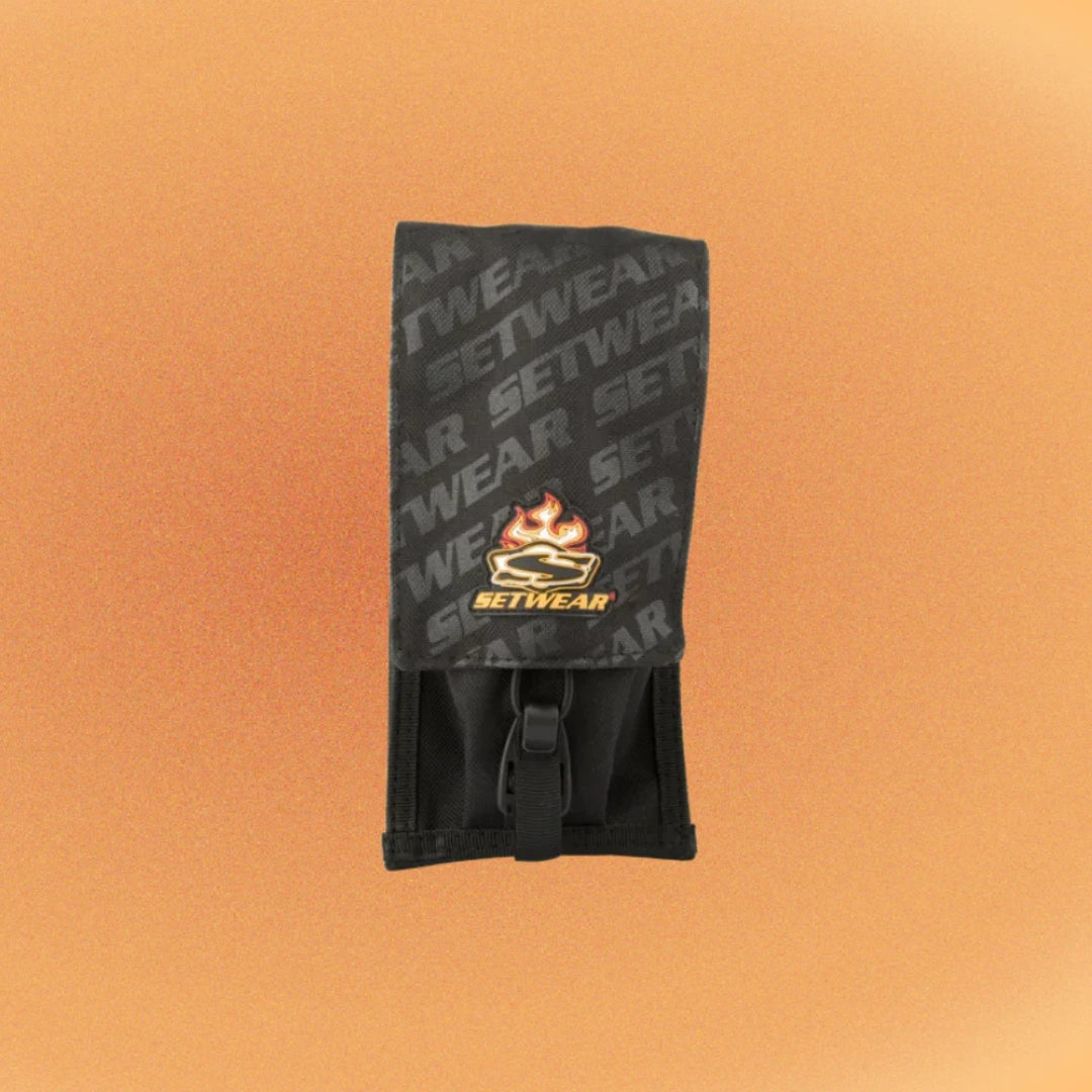 Black Setwear Utility Pouch For Film Crews