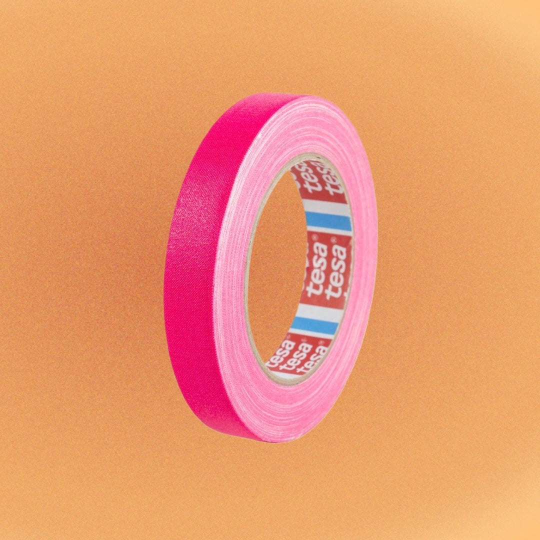 TESA 4671 Fluorescent Gaffer Tape in Pink