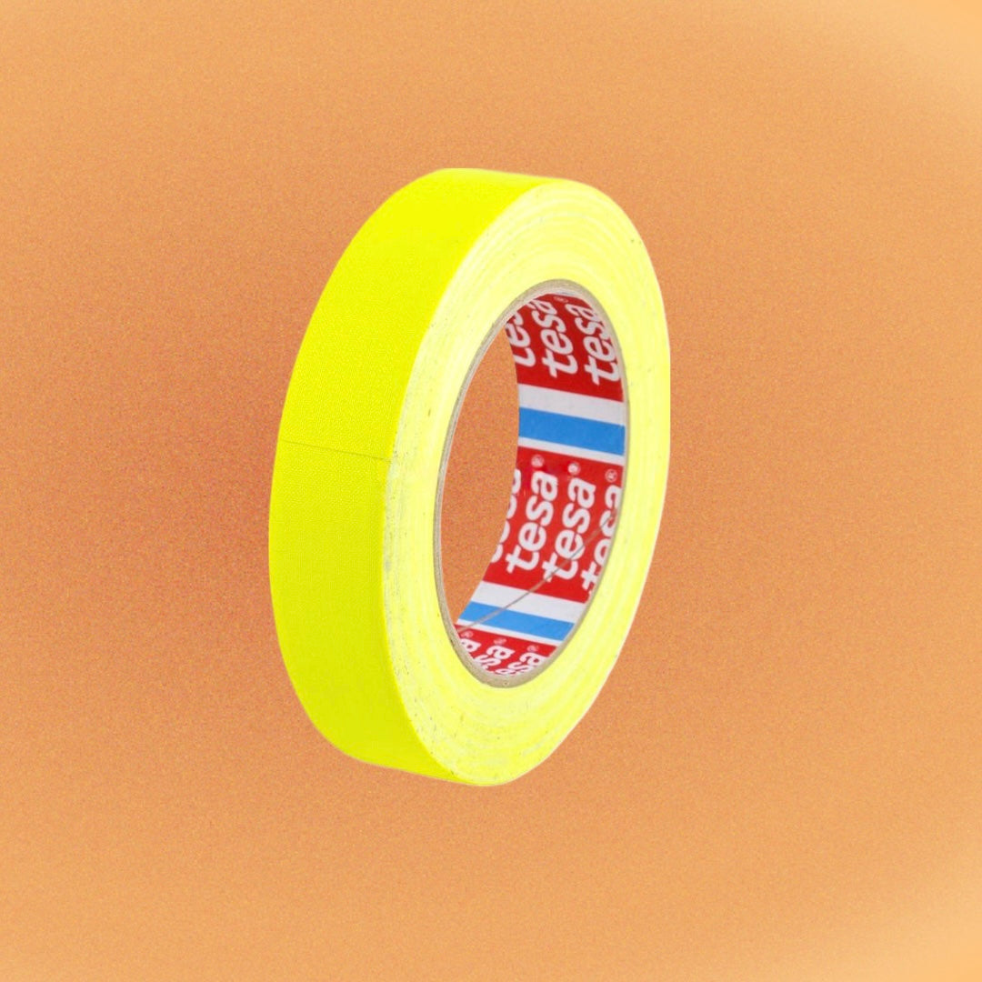 TESA 4671 Fluorescent Gaffer Tape in Yellow
