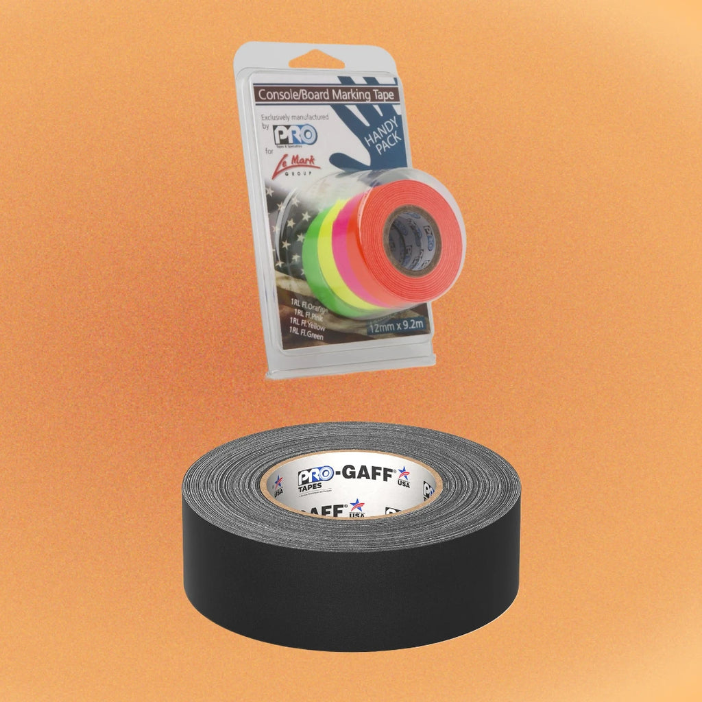 Pro Gaff® Black 48mm x 22.8m + Console Tape Pack A